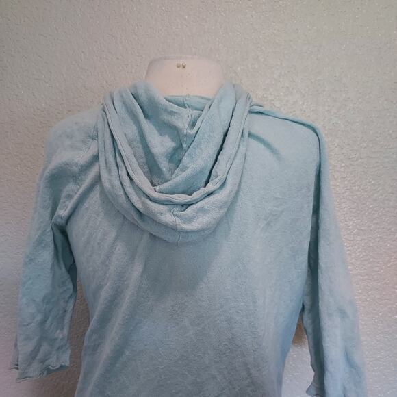 J. Jill Baby Blue Zip Cardigan Size M - Picture 7 of 9